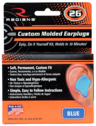 RADIANS CUSTOM MOLDED EARPLUGS BLUE