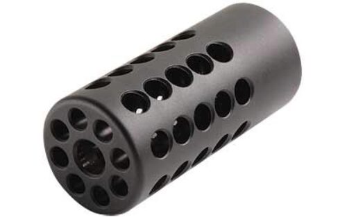 Tactical Solutions PLCMPMB Pac-Lite Compensator Black Matte Aluminum with 1/2-28 tpi Threads for 22 LR Ruger Mark I, III, IV, II