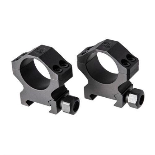Sig Sauer Electro-Optics SOA10020 Alpha1 Hunting Scope Ring Set For Rifle Weaver Medium 1 Tube 0 MOA Black Powder Coated Aluminum