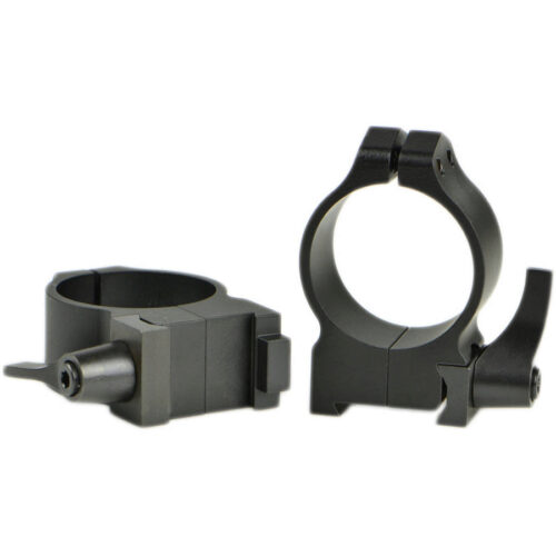 Warne 14BM Maxima Scope Ring Set Fixed For Rifle CZ 550/557 Dovetail Medium 30mm Tube Matte Black Steel