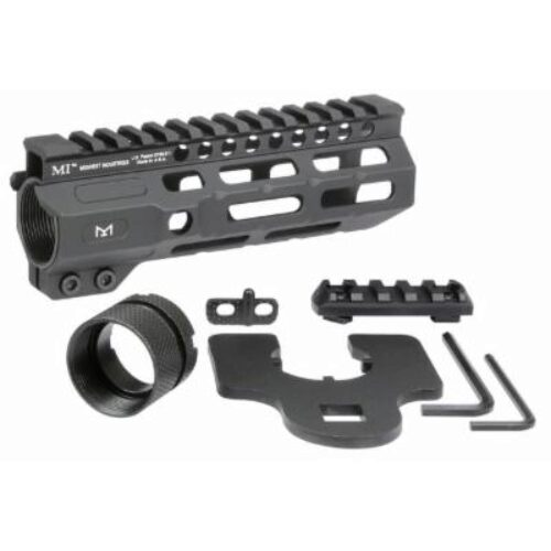 Midwest Industries MICRM6 Combat  Black Hardcoat Anodized 6061-T6 Aluminum 6 Picatinny/M-LOK