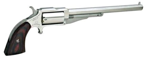 North American Arms 18606 1860 Hogleg *CA Compliant 22 WMR Caliber with 6 Barrel, 5rd Capacity Cylinder, Overall Stainless Steel Finish & Wood Grip