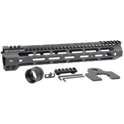 Midwest Industries MICRLW12625 Combat Lightweight AR-15 Black Hardcoat Anodized Aluminum/Polymer 12.625 Picatinny/M-LOK