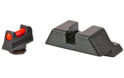 Trijicon 601023 Fiber Sights- Glock Standard Frames  Black | Red Fiber Optic Front Sight Front Sight Black Rear Sight Trijicon 601023 Fiber Sights- Glock Standard Frames  Black | Red Fiber Optic Front Sight Front Sight Black Rear Sight