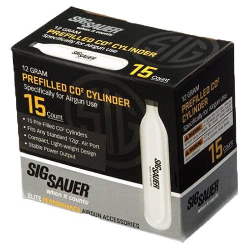 Sig Sauer Airguns AC1215 CO2 Cylinders 12 gram 15 Per Pack