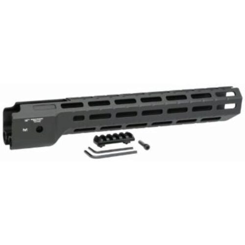 Midwest Industries MICRPC9X Combat  Ruger PC9 M-Lok Handguard Black Hardcoat Anodized 6061-T6 Aluminum 14