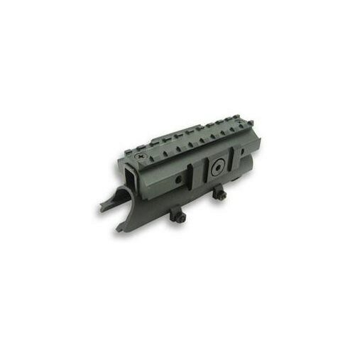 NcStar MTSKS Tri-Rail Receiver Cover SKS Rifle Weaver 4.80 Long Black Anodized See-Thru Aluminum