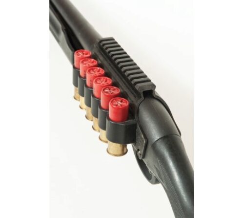 TacStar 1081035 Sidesaddle Rail Mount  Shotgun 12 Gauge Black Polymer w/Aluminum Mounting Plate with Rail for Remington 870,1100,1187