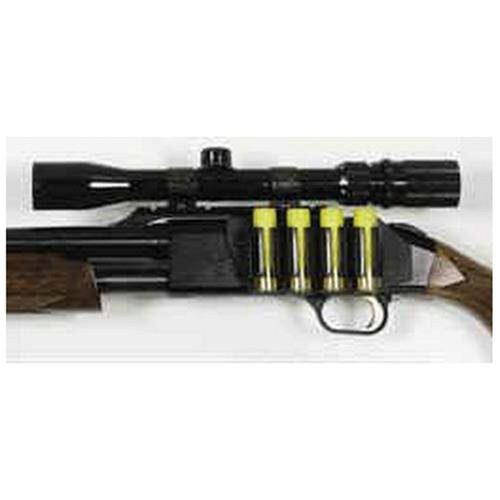 TacStar 1081134 SideSaddle  Mossberg 500 20 Gauge 4 Rounds Black Polymer w/Aluminum Mounting Plate