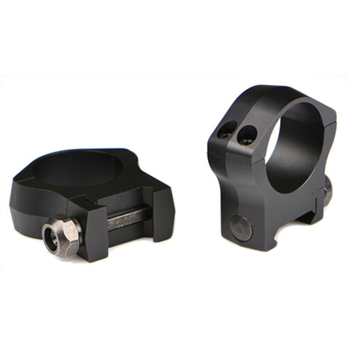 Warne 7242M Mountain Tech Scope Ring Set Fixed For Rifle Picatinny/Weaver High 35mm Tube Black Anodized Aluminum