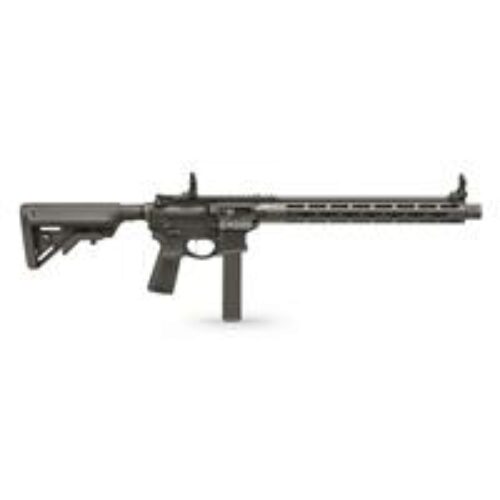 Springfield Armory STV91609B SAINT Victor 9mm Luger 16 32+1, Black, B5 Systems Bravo Stock & Type 23 Grip, Flip-Up Sights, Blast Diverter