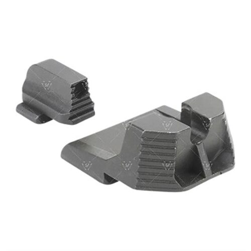 Strike Industries MP9SIGHTSSH Strike Iron Sights-Suppressor Height  Black | Black Front Sight Black Rear Sight