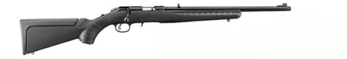 Ruger 8313 American Rimfire Compact 17 HMR 9+1 18 Barrel, Satin Blued Alloy Steel, Williams Gun Sight Co. Fiber Optic Front Sight, Black Synthetic Stock, Accepts BX-15 Magnum Magazine