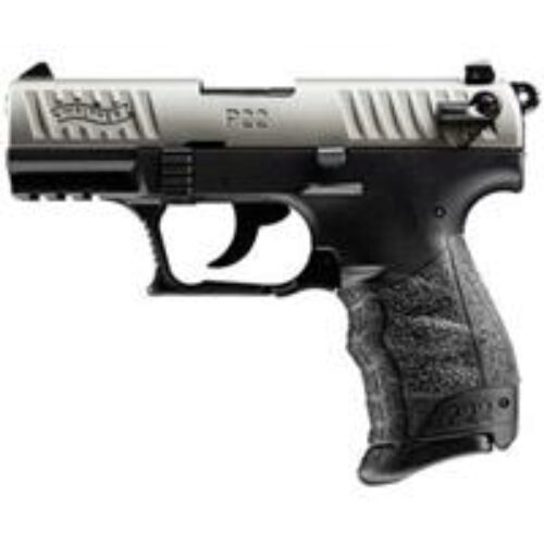 Walther Arms 5120336 P22 *CA Compliant 22 LR 10+1 3.42 Nickel Serrated/Steel Slide, Black Polymer Frame w/Picatinny Rail, Black Interchangeable Backstrap Grips Walther Arms 5120336 P22 *CA Compliant 22 LR 10+1 3.42 Nickel Serrated/Steel Slide, Black Polymer Frame w/Picatinny Rail, Black Interchangeable Backstrap Grips