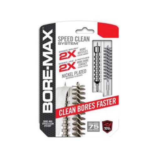 Real Avid AVBMSET9MM Bore-Max Speed Clean Upgrade Set 9mm Pistol Nickle Plated Bristles Blister Pack Case