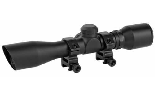TruGlo TG8504BD Compact  Black Anodized Matte Black 4x 32mm 1 Tube Diamond Reticle