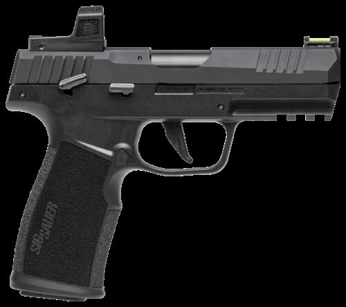 Sig Sauer 322CBRXZE P322  22 LR 20+1 (2) 4 Threaded Barrel, Black, Optic Cut/Serrated Slide, Picatinny Rail Frame, Textured Grips, RomeoZero Elite Red Dot, Fiber Optic Sights