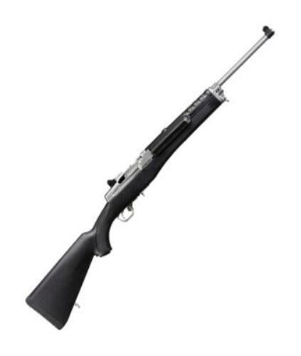 Ruger 5805 Mini-14 Ranch 5.56x45mm NATO 5+1 18.50 Barrel, Matte Stainless Steel, Synthetic Stock, Optics Ready
