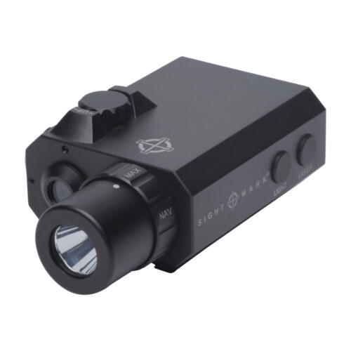 Sightmark SM25012 LoPro Mini Laser/Light Combo 5mW Green Laser 520nM Wavelength (50yds Day/600yds Night Range) with 300 Lumens White LED Light Matte Black Finish