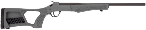 Rossi SSP1GRAY Tuffy Single Shot 410 Gauge with 18.50 Barrel, 3 Chamber, 1rd Capacity, Matte Black Metal Finish & Gray Fixed Thumbhole with Shell Holder Stock Right Hand (Youth)