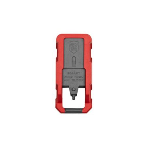 Real Avid AVGLOCKMT Smart Mag Tool  Compatible w/Glock, Gray/Red Plastic
