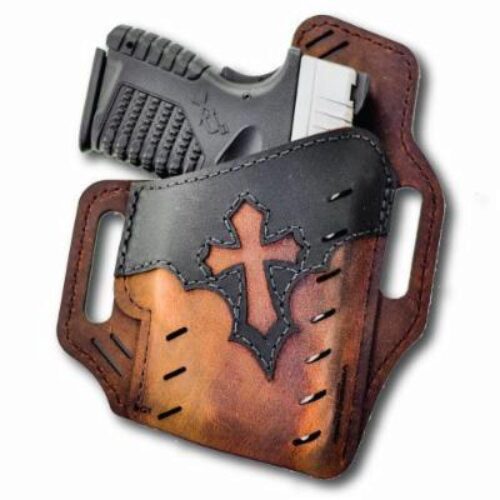 Versacarry UGA1BRN Guardian Arc Angel Edition OWB Size 01 Black/Brown Leather Belt Slide