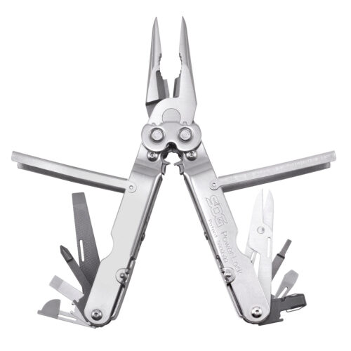 S.O.G SOG-S60N-CP PowerLock  Polished 420 Stainless Steel 7 Long Includes Sheath