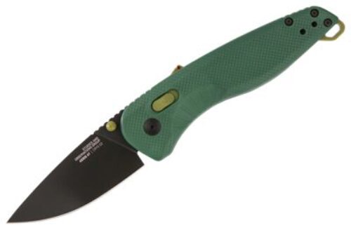 S.O.G SOG11410441 Aegis AT 3.13 Folding Drop Point Plain Black TiNi Cryo D2 Steel Blade/Forest w/Moss Accents GRN Handle