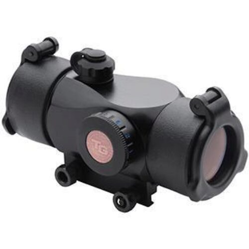 TruGlo TG-TG8230B Triton  Black Anodized 1x 30mm 5 MOA Illuminated Tri-Color Dot Reticle Clamshell Packaging