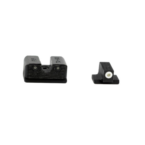 TruGlo TGTG231F3W Tritium Pro  Black | Green Tritium White Outline Front Sight Green Tritium Rear Sight