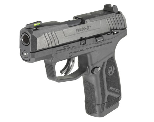 Ruger 3500 Max-9 Optic Ready 9mm Luger 3.20 Barrel 10+1 Or 12+1, High Performance Glass-Filled Nylon Grip Frame, Optic Cut Through-Hardened Alloy Steel Slide, Manual Safety