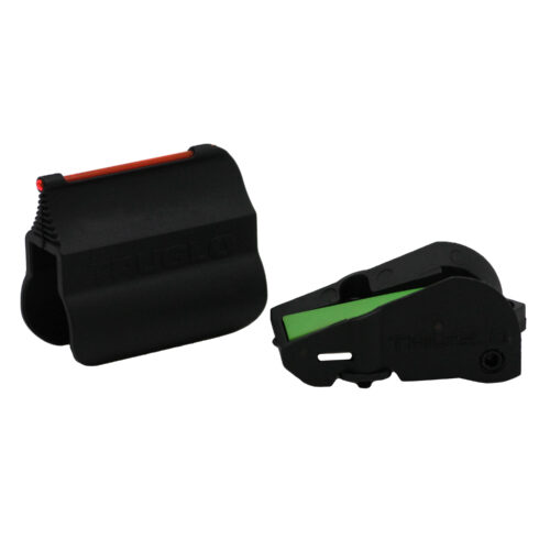TruGlo TGTG940 F.A.S.T. Universal Shotgun Sights  Black | Red Fiber Optic Front Sight | Green Ramp Rear Sight