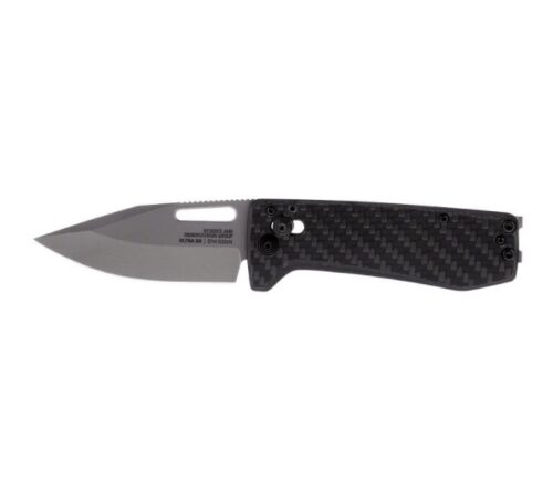 S.O.G SOG-12-63-01 Ultra XR  2.80 Folding Clip Point Plain Graphite TiNi Cryo S35NV Steel Blade/Black Textured Carbon Fiber Handle Includes Pocket Clip
