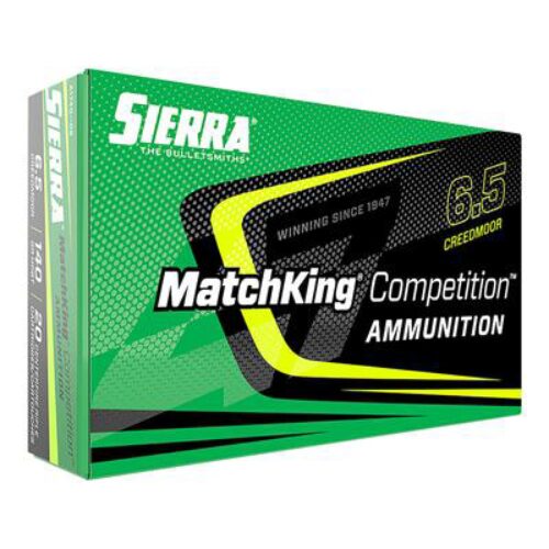 Sierra A1740--05 MatchKing Competition 6.5 Creedmoor 140 gr 2675 fps Sierra MatchKing BTHP (SMBTHP) 20 Bx/10 Cs