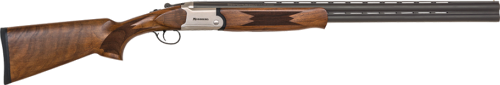 Mossberg 75471 Silver Reserve  12 Gauge with 28 Matte Blued Barrel, 3 Chamber, 2rd Capacity, Satin Silver Engraved Metal Finish & Satin Black Walnut Stock Right Hand (Full Size)