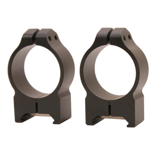 Warne 214M Maxima Vertical Ring Set Fixed For Rifle Maxima/Weaver/Picatinny Medium 30mm Tube Matte Black Steel