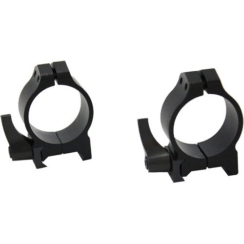 Warne 213LM Maxima Vertical Ring Set Quick Detach For Rifle Maxima/Weaver/Picatinny Low 30mm Tube Matte Black Steel