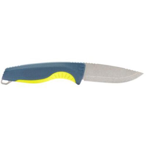 S.O.G SOG17410141 Aegis FX  3.70 Fixed Drop Point Plain Stonewashed 4116 Krupp SS Blade, Indigo w/Acid Accents GRN Handle, Includes Sheath