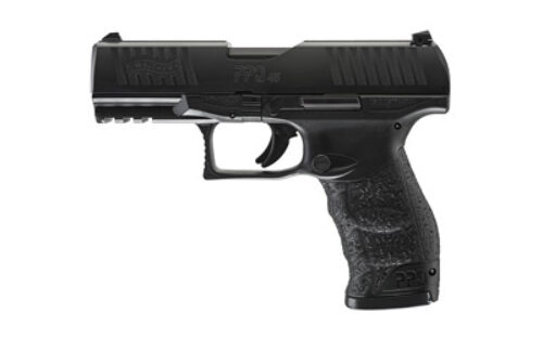 Walther Arms 2807077 PPQ M2 45 ACP 10+1 4.25 Barrel, Black Finish Picatinny Rail Frame, Serrated Matte Black Tenifer Steel Slide, Finger Grooved Interchangeable Backstrap Grip