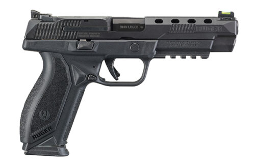 Ruger 8672 American Pistol Competition 9mm Luger 5 Barrel 17+1, Drilled & Tapped Black Nitride Stainless Steel Slide, MIL-STD-1913 Picatinny Mounting Frame, Integrated Trigger Safety, Optics Ready