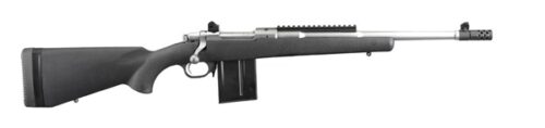 Ruger 6829 Scout  308 Win 10+1 16.10 Barrel w/Flash Suppressor, Matte Stainless Steel Receiver, Synthetic Stock, Three-Position Safety, Optics Ready
