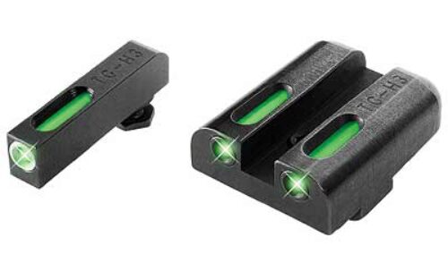 TruGlo TG13GL2A TFX  Black | Green Tritium & Fiber Optic White Outline Front Sight Green Tritium & Fiber Optic Rear Sight