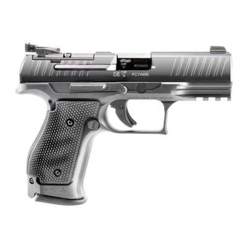 Walther Arms 2843323 PPQ M2 Q4 Tactical 9mm Luger 4 Barrel 15+1, Steel Frame With Picatinny Acc. Rail, Optic Cut Tenifer Matte Black Steel Slide, Manual Safety, Optics Ready