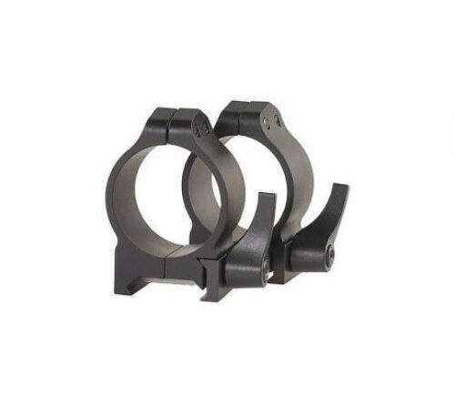 Warne 216LM Maxima Vertical Ring Set Quick Detach For Rifle Maxima/Weaver/Picatinny Extra High 30mm Tube Matte Black Steel