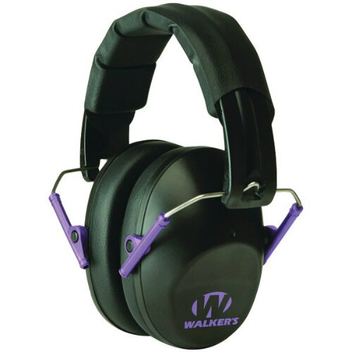 Walker's GWPFPM1BKPU Pro Low Profile Passive Muff Polymer 22 dB Over the Head Black Adult