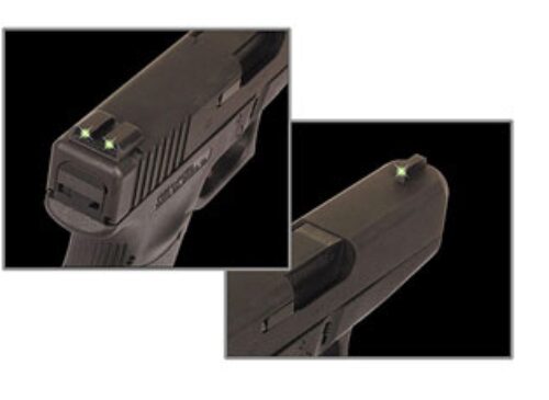 TruGlo TG231S1 Tritium  Black | Green Tritium Front Sight Green Tritium Rear Sight