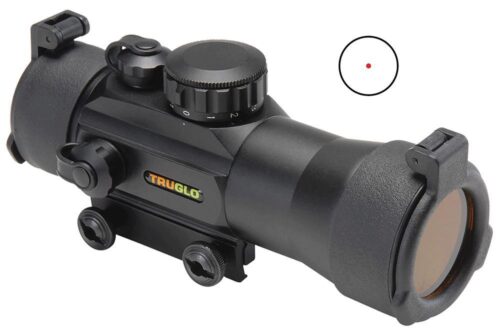 TruGlo TG8030B2 Traditional  Anodized Matte Black 2x 42mm 39mm Tube 2.5 MOA Red Dot Reticle 2.5  MOA Dot Shotguns/Handguns/Rifles/Muzzleloaders/Airguns/Crossbows