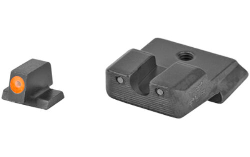 Trijicon 600556 HD Night Sights- Smith & Wesson M&P/ SD9/ SD40  Black | Green Tritium Orange Outline Front Sight Green Tritium Black Outline Rear Sight