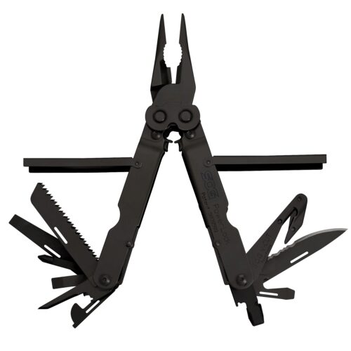 S.O.G SOG-B63N-CP Powerlock V-Cutter Black Oxide 420 Stainless Steel 7 Long Features 18 Tools w/Sheath