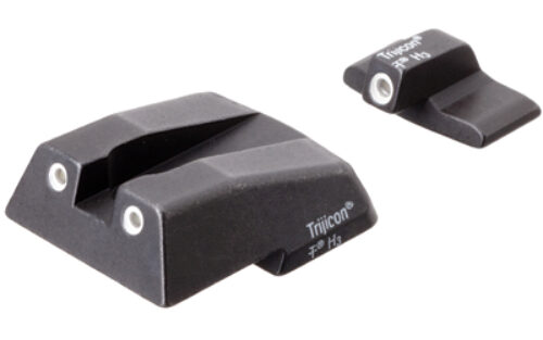 Trijicon 600282 Bright & Tough Night Sights- H&K  Black | Green Tritium White Outline Front Sight Green Tritium White Outline Rear Sight